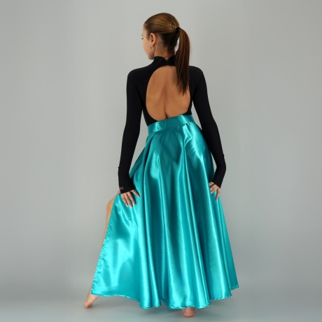 Turkusowa spódnica do Paso Doble